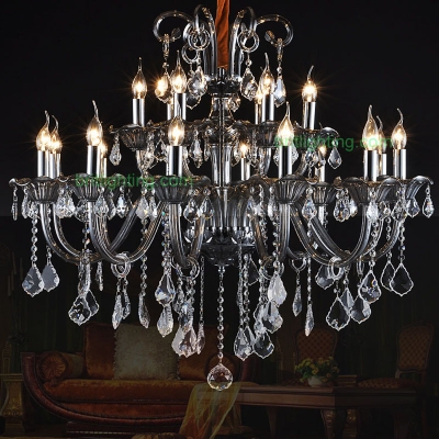 modern crystal chandelier living room bohemian elegant lighting villa hall double chandelier luxury crystal candle chandelier [chandeliers-2300]