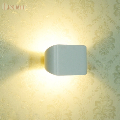 modern minimalist bedside wall lamp bedroom light creative 5w warm white light led staircase corridor wall sconce ac85-260v [wall-lamps-4754]