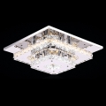 rectangular crystal ceiling chandelier led lamps or living room lustres de cristal indoor lighting