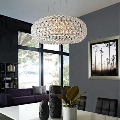 s acrylic contemporary chandelier lampadario moderno restaurant lamp bar light