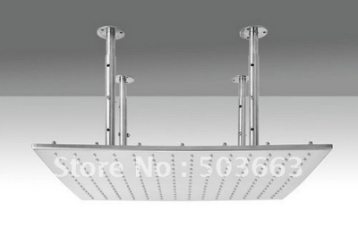 20" Luxury Nickel Brushed FInsih Brass Square LED Rain Shower Head CM0075