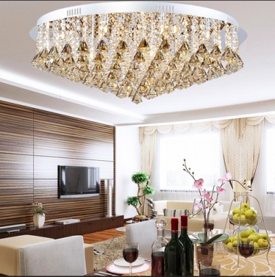 2015 new led modern luxury k9 crystal chandeliers lustres de cristal lamp foyer el restaurant dining room lighing fixtures