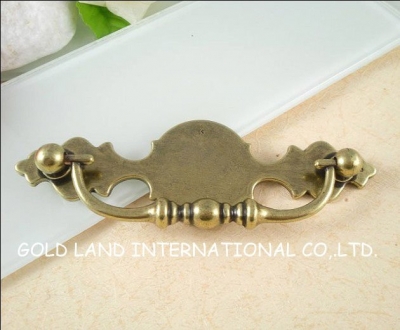 96mm Free shipping bronze-colored zinc alloy furniture cabinet drawer handle