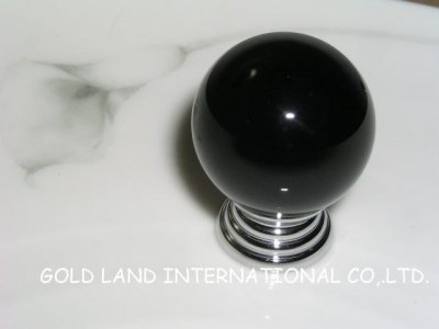 D30mm Free shipping K9 crystal glass black funiture cupboard knob