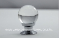 D30mm Free shipping pure brass top quality K9 cystal glass knob/Cuprum base glossy ball furniture knob
