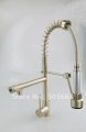 Double Outlets Brushed Nickel Bathroom Basin Sink Mixer Tap CM0195