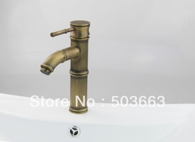 Durable Solid Brass Antique Brass Vessel Sink Faucet Mixer Basin Faucet Sink Tap Sink Faucet Bath Faucet Vanity Faucet L-222 [Antique Brass Faucets 111|]