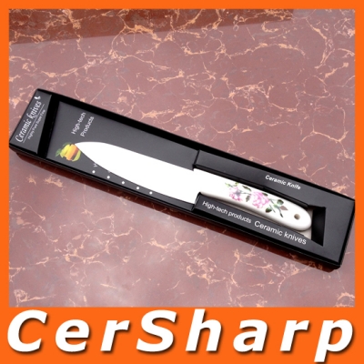 Free Shipping Professional 5 " Utility Knife Rose Ceramic Handle Ceramic Knife # A014