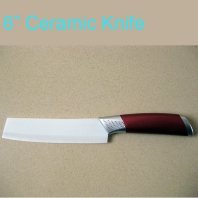 HYTT Brand 6" Square Shape Chef Kitchen Ceramic knife with ABS comfortable handle