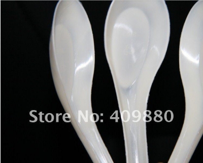 High temperature resistance, low temperature,12cmx3.5cm white the plastic rice scoop, Fast food TBSP,soup spoon,kichenware