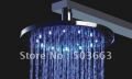 NEW Free Ship 20'' Beautiful LED 3 Colors Faucet Bathroom Chrome Shower Head CM0061