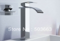 Pro New Concept Deck Mount Waterfall Brass Basin Sink Mixer Tap Chrome Vessel Faucet L-0009