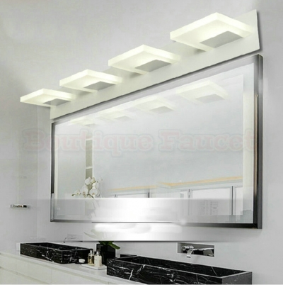 ac85v-265v 20w cool white led stainless steel anti-fog mirror light bathroom vanity toilet waterproof lamp ca355
