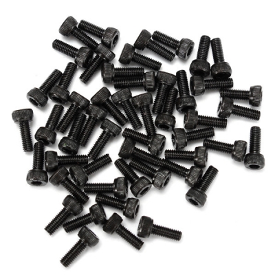 carbon steel 50pcs/bag m3*8mm countersunk hexagon socket inside black head screws