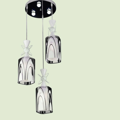 modern led lustre pendant light white fixture suspension luminaire disign for restaurant with lampshade wine glass hanging lamp [modern-pendant-light-6684]