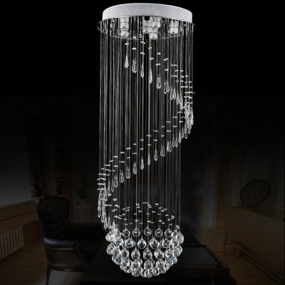 modern minimalist living room bedroom led crystal chandelier bedroom lamp romantic atmosphere restaurant crystal lighting [staircase-chandelier-2598]