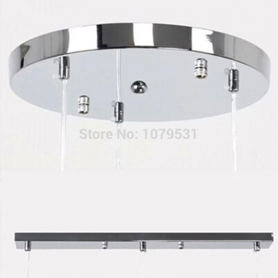 one/three lamps chandeliers base high-grade light round plate accessories chrome round rectangular chandelier ceiling plate [lamp-accessories-7345]