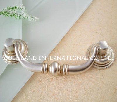 105mm L135mmxH25mm Free shipping antique silver zinc alloy cabinet knobs/kitchen cabinet handle