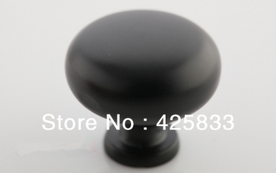 10pcs Single Matte Black Knobs Classical Closet Handles Drawer Pulls Top Quality Drawer Knobs Round Kitchen Cupboard Shoes Desk