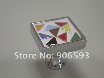 12pcs lot free shipping\\Colourful mosaic porcelain cabinet knob\\porcelain handle\\porcelain knob\\furniture knob [Colourful mosaic porcelain furni]