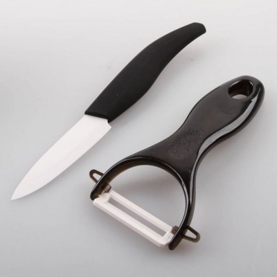 3" Chic Chefs Cutlery Fruit Ceramic Knife 7.8CM-Blade+Sharp peeler Ceramic Knives set , Free Shipping! [Ceramic Knife 56|]