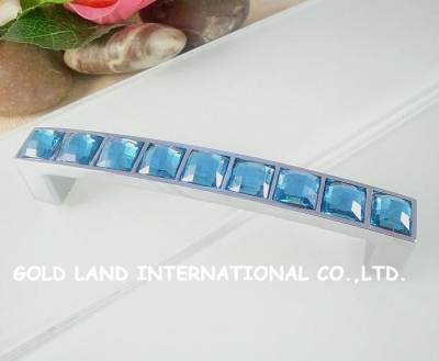 96mm Free shipping crystal glass drawer cabinet pull handle cupboard wardrobe handle