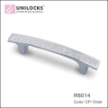 Clear K9 Crystal Furniture Drawer Handle and Knobs(C.C.:160,Length:220mm)