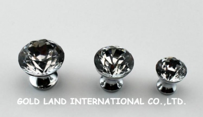 D20mmxH25mm Free shipping zinc alloy crystal glass drawer knobs [OU Crystal Glass Knobs & Han]