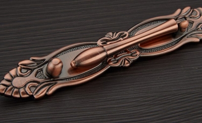 Europe Style Furniture Kitchen System Knob and Cupboard Door Handle Antique Copperl ( C:C:96MM L:171MM)