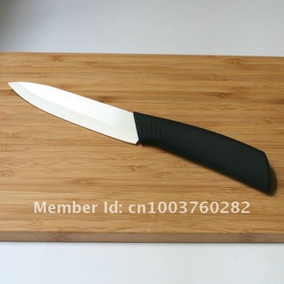 High quality Ceramic Knife 5" Utility knife white blade black ABS handle #5HQB by DHL