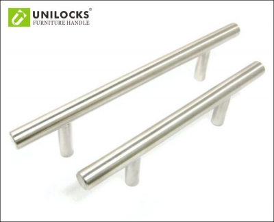 Stainless steel Kitchen Cabinet T Bar Pull Handle Knobs (C.C..64mm Length:100mm)