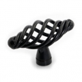 MT50 single hole small T-shaped and bird-cage shaped black antiqued alloy knob for drawer/cupboard