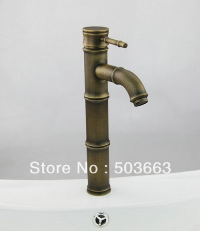 Wholesale New Classic Antique brass Bathroom Faucet Basin Sink Spray Mixer Tap 4 S-844