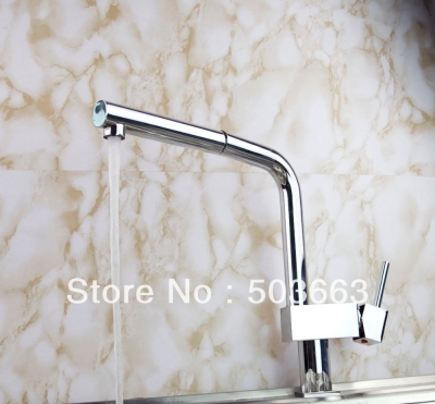 Wholesale New Design Kitchen Pull Out Swivel Basin Sink Faucet Mixer Tap Vanity Faucet Chrome Crane S-150 [Kitchen Pull Out Faucet 1829|]
