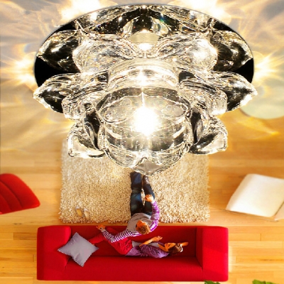 crystal 3w led ceiling lamp entrance lights ,dia 120mm