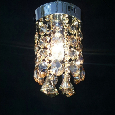 crystal chandelier light dia 150mm cognac color corridor lamp [crystal-chandelier-5778]