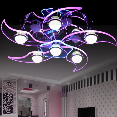 led acrylic ceiling lights modern brief living room 6 lights 220v