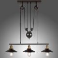 loft vintage pendant lights iron pulley lamp bar kitchen home decoration e27 edison light fixtures