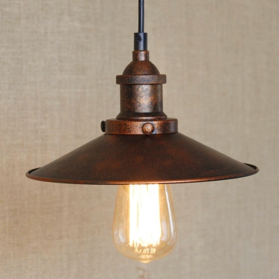 loft vintage rust color pendant lamp e27 iron metal retro northern europe industrial style edison pendant lights