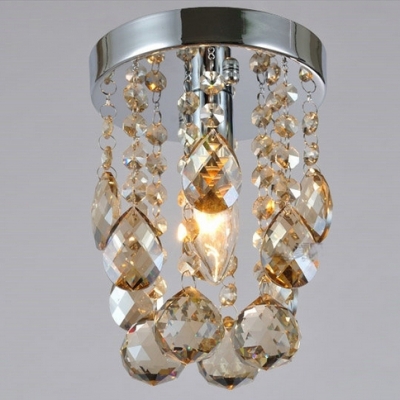 lustres crystal light dia 150mm cognac color [crystal-chandelier-5835]