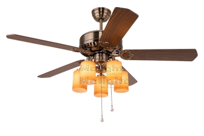 mclight ceiling fans with lights kits for restaurant el dining living room pendant lamp 5 blades foyer home decoration fans
