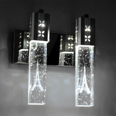 modern crystal wall lamp lustre de cristal light for home decoration led light fixtures