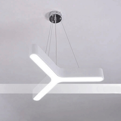 modern led pendant light fixture triangle led suspension light for dinning room, bedroom, office [modern-pendant-light-6495]
