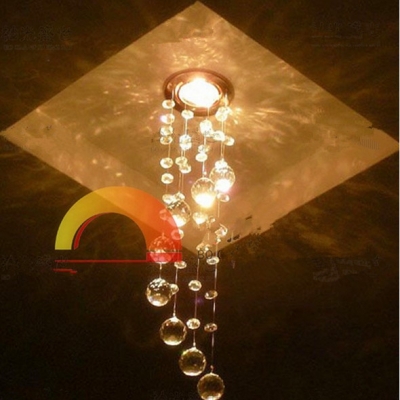 new 2015 modern crystal lamps aisle high power 3w led crystal pendant lights