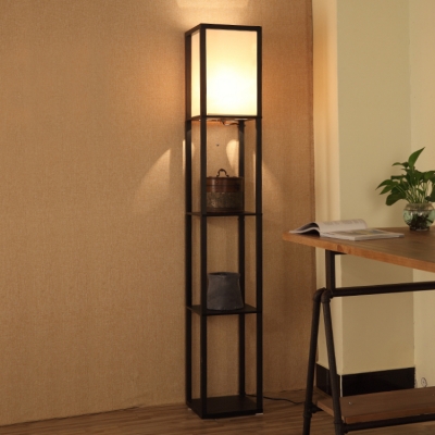 new chinese style floor lamp modern brief wool vertical lamp glove lamp study room floor light [floor-lamps-3298]