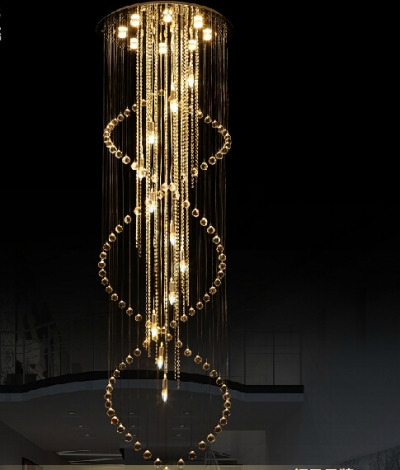 new designer lustres large modern chandeliers light fixtures dia80*h280cm crystal el light [modern-crystal-chandelier-4898]