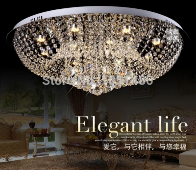 novelty items round k9 crystal chandelier with remote control dia60/80cm