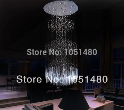 promotion s modern lobby design crystal chandelier light dia60*h180cm pendant lamps [modern-crystal-chandelier-5025]