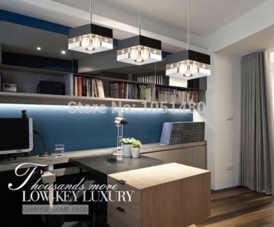 s flush mount modern linear rectangular island dining room crystal chandelier led bar light