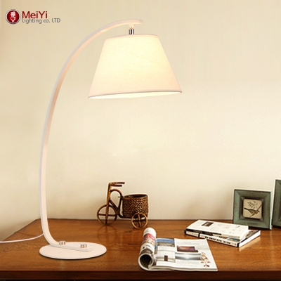 sell desk lamp home decoration romantic modern bedroom light fabric table lamps for living room bedroom reading room [march-2635]